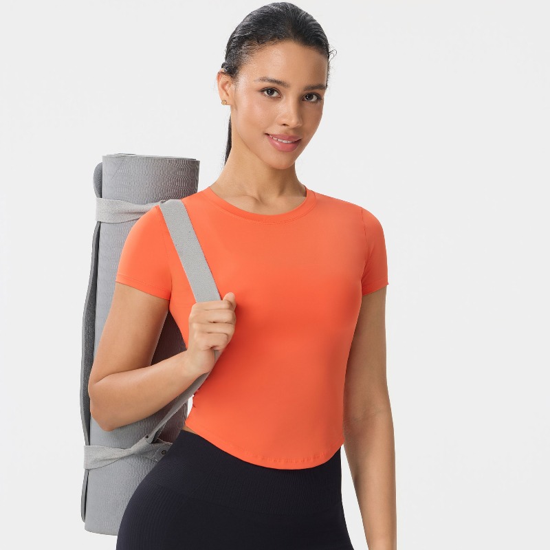 Yoga Fitness Top - Maglietta Sportiva da Donna a Maniche