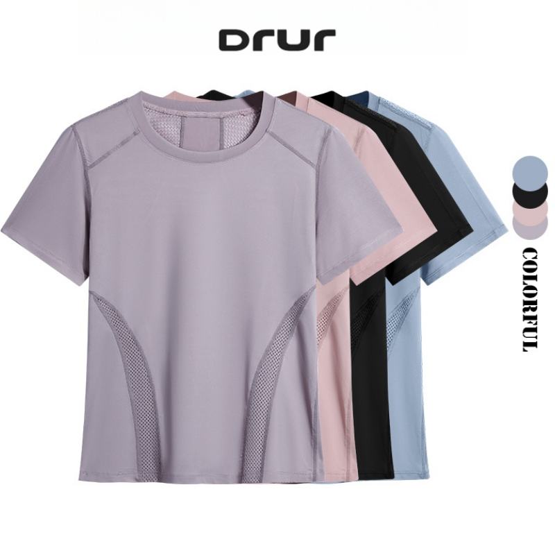 Yoga Fitness Top - DRUR T-shirt da corsa leggera estiva