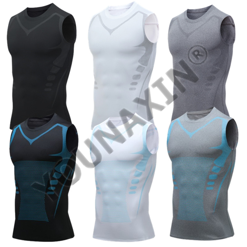 Yoga Fitness Top - Set di 3 Canotte da Uomo