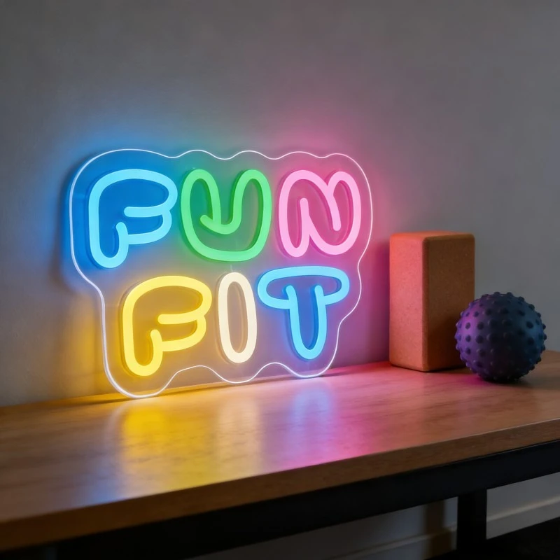Insegna al Neon LED Fun Fit a  - Yoga Fitness Rooms recensione e prezzo