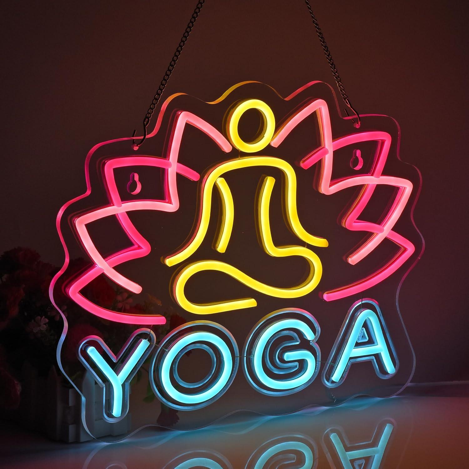 Insegna al Neon per Yoga, Luce - Yoga Fitness Rooms recensione e prezzo