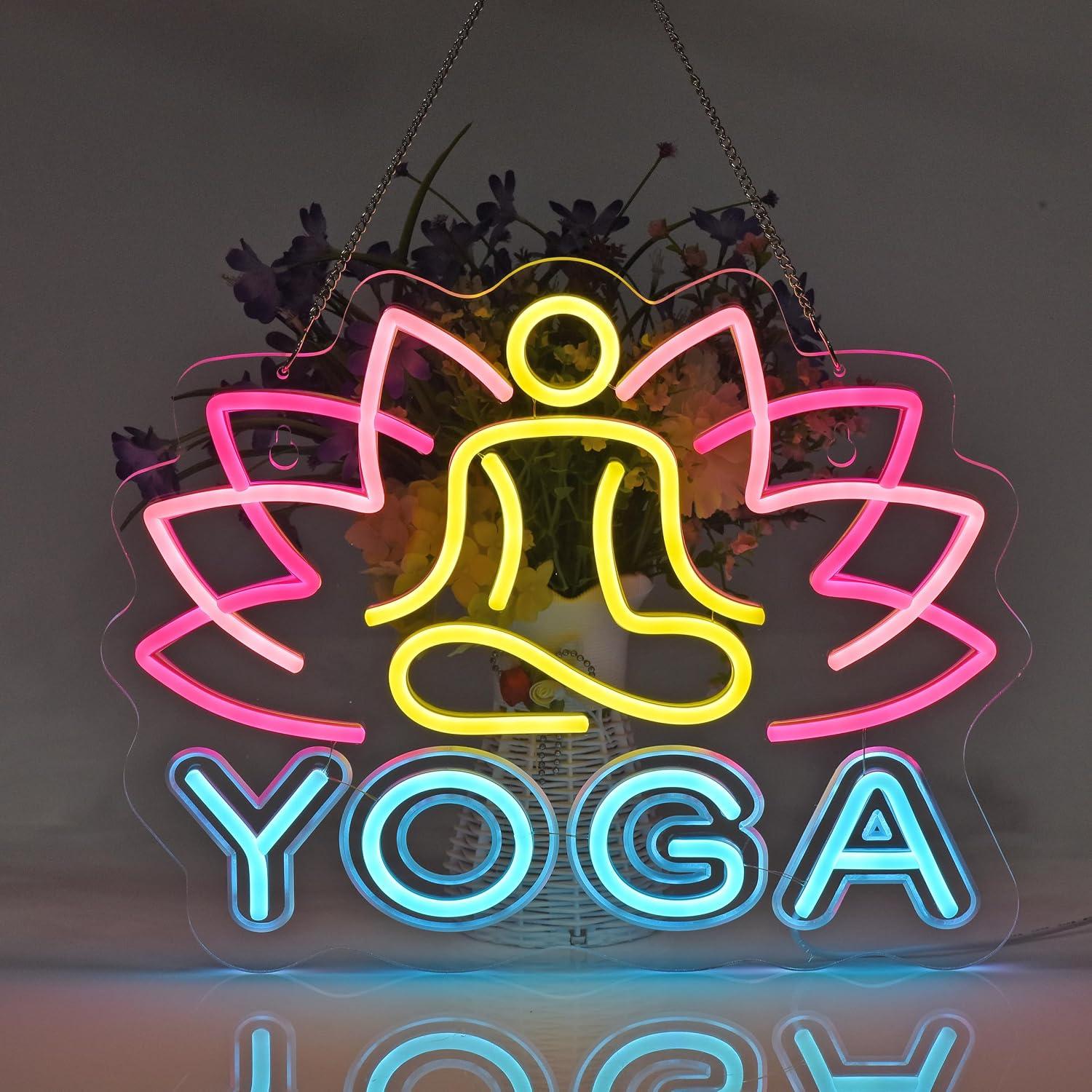 Insegna al Neon per Yoga, Luce - Yoga Fitness Rooms recensione e prezzo